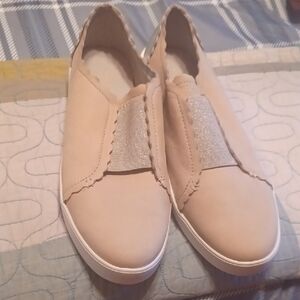 Cole Haan Women's Tan Sneakers with Silver Detail